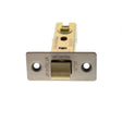 This is an image of Atlantic Fire-Rated CE Marked Bolt Through Tubular Latch 3" - Matt Gun Metal available to order from T.H Wiggans Architectural Ironmongery in Kendal.
