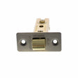 This is an image of Atlantic Fire-Rated CE Marked Bolt Through Tubular Latch 3" - Urban Bronze available to order from T.H Wiggans Architectural Ironmongery in Kendal.
