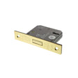 This is an image of Atlantic 3 Lever Key Deadlock [CE] 2.5" - Satin Brass available to order from T.H Wiggans Architectural Ironmongery in Kendal.