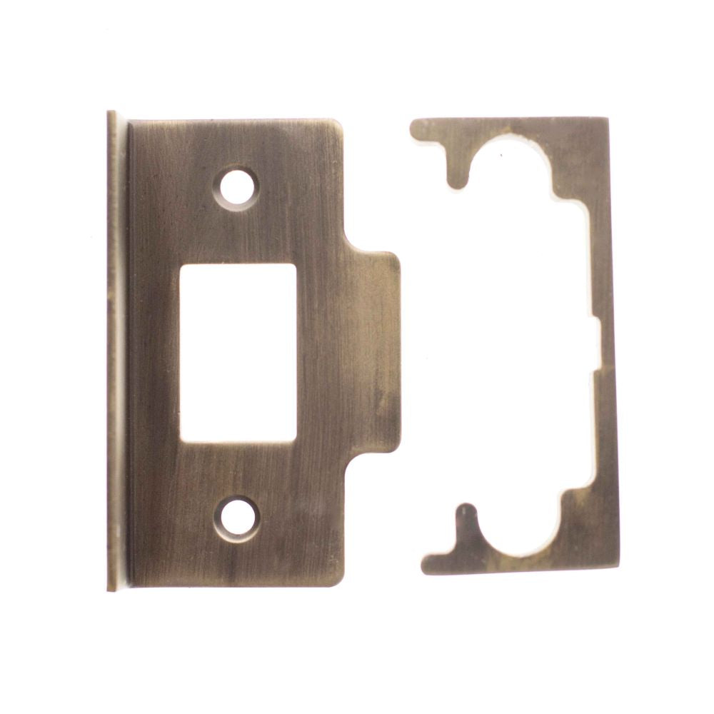 This is an image of Atlantic Rebate Kit to suit CE Tubular Latch - Antique Brass available to order from T.H Wiggans Architectural Ironmongery in Kendal.