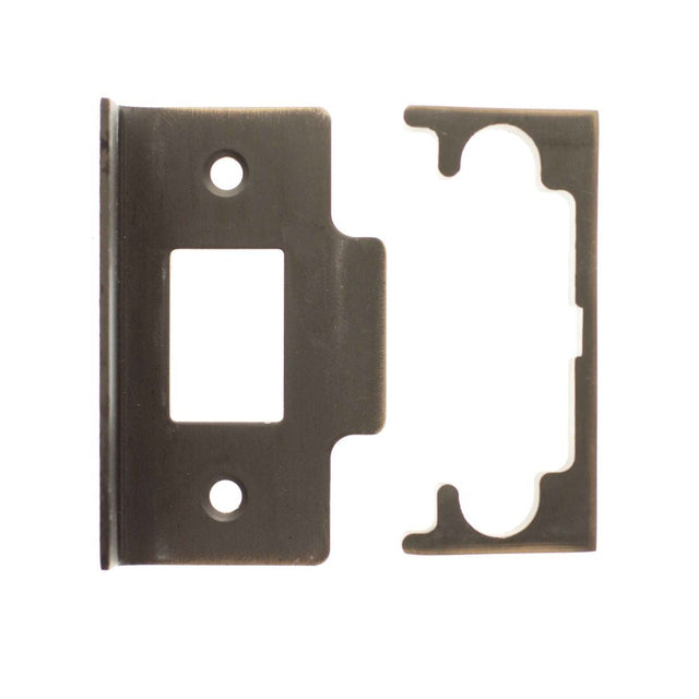 This is an image of Atlantic Rebate Kit to suit CE Tubular Latch - Antique Copper available to order from T.H Wiggans Architectural Ironmongery in Kendal.