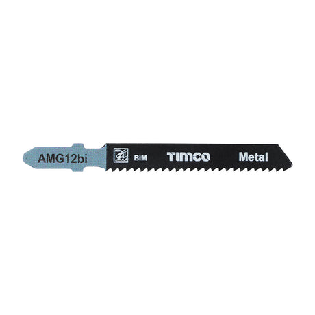 This is an image showing TIMCO Jigsaw Blades - Metal Cutting - Bi-Metal Blades - T118BF - 5 Pieces Pack available from T.H Wiggans Ironmongery in Kendal, quick delivery at discounted prices.