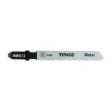 This is an image showing TIMCO Jigsaw Blades - Metal Cutting - HSS Blades - T118B - 5 Pieces Pack available from T.H Wiggans Ironmongery in Kendal, quick delivery at discounted prices.