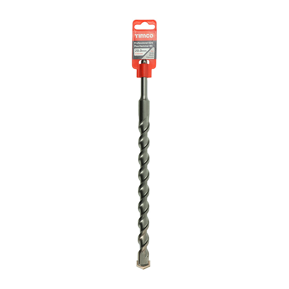 This is an image showing TIMCO Professional SDS Plus Hammer Bit - 20.0 x 310 - 1 Each Clip available from T.H Wiggans Ironmongery in Kendal, quick delivery at discounted prices.