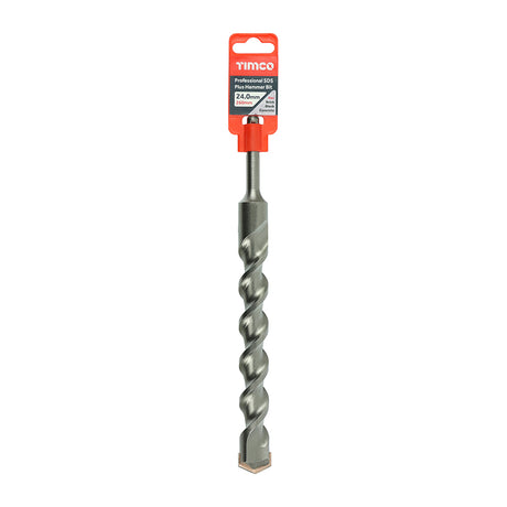 This is an image showing TIMCO Professional SDS Plus Hammer Bit - 24.0 x 260 - 1 Each Clip available from T.H Wiggans Ironmongery in Kendal, quick delivery at discounted prices.