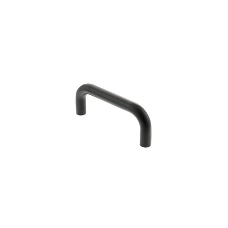 This is an image of Atlantic D Pull Handle [Bolt Through] 150mm x 19mm - Matt Black available to order from Trade Door Handles.
