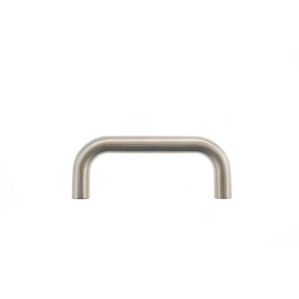 This is an image of Atlantic D Pull Handle [Bolt Through] 150mm x 19mm - Satin Stainless Steel available to order from Trade Door Handles.