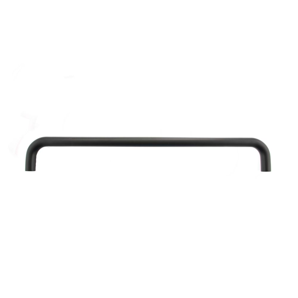This is an image of Atlantic D Pull Handle [Bolt Through] 450mm x 19mm - Matt Black available to order from Trade Door Handles.