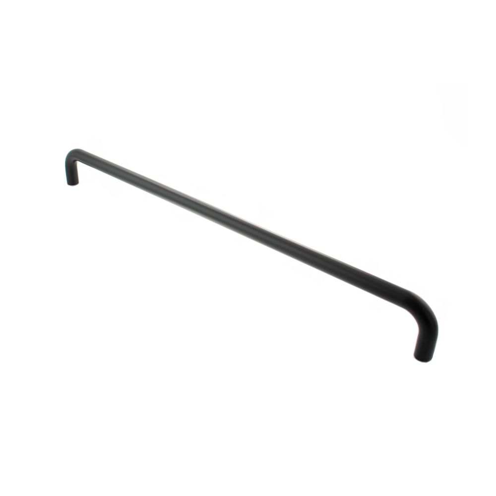 This is an image of Atlantic D Pull Handle [Bolt Through] 600mm x 19mm - Matt Black available to order from Trade Door Handles.