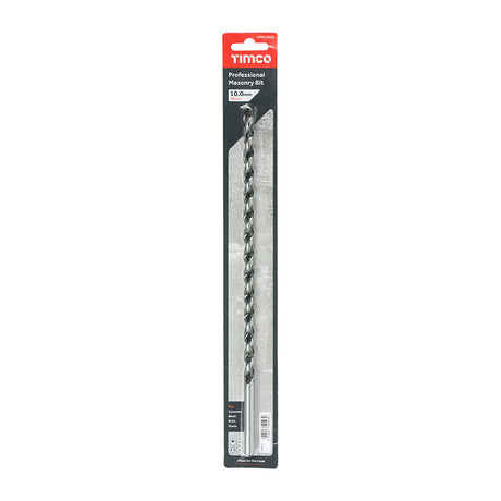 This is an image showing TIMCO Professional Masonry Bit - 10.0 x 300 - 1 Each Blister Pack available from T.H Wiggans Ironmongery in Kendal, quick delivery at discounted prices.