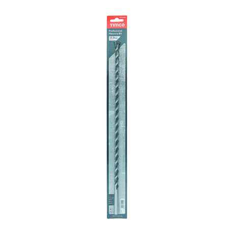 This is an image showing TIMCO Professional Masonry Bit - 12.0 x 400 - 1 Each Blister Pack available from T.H Wiggans Ironmongery in Kendal, quick delivery at discounted prices.