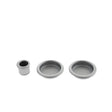 This is an image of AGB Sliding Door Flush Pull Round - Satin Chrome available to order from T.H Wiggans Architectural Ironmongery in Kendal, quick delivery and discounted prices.