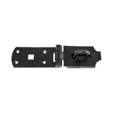 This is an image showing TIMCO Secure Bolt On Hasp & Staple - Heavy Duty - Black - 10" - 1 Each TIMbag available from T.H Wiggans Ironmongery in Kendal, quick delivery at discounted prices.
