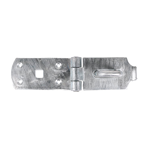 This is an image showing TIMCO Secure Bolt On Hasp & Staple - Heavy Duty - Hot Dipped Galvanised - 8" - 1 Each Plain Bag available from T.H Wiggans Ironmongery in Kendal, quick delivery at discounted prices.