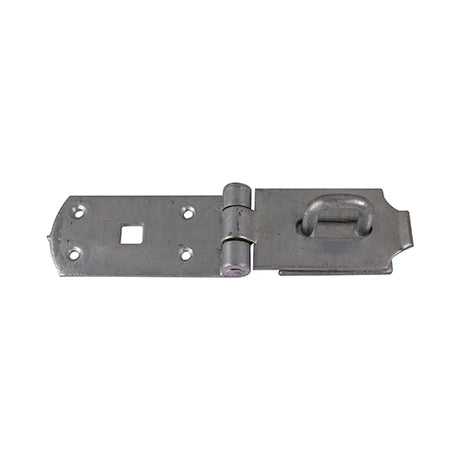 This is an image showing TIMCO Secure Bolt On Hasp & Staple - Heavy Duty - Hot Dipped Galvanised - 8" - 1 Each TIMbag available from T.H Wiggans Ironmongery in Kendal, quick delivery at discounted prices.