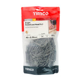 This is an image showing TIMCO Round Lost Head Nails - Bright - 40 x 2.36 - 1 Kilograms TIMbag available from T.H Wiggans Ironmongery in Kendal, quick delivery at discounted prices.