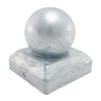 This is an image showing TIMCO Ball Fence Post Cap - Zinc - 50mm - 1 Each Unit available from T.H Wiggans Ironmongery in Kendal, quick delivery at discounted prices.