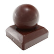 This is an image showing TIMCO Ball Fence Post Cap - Oxide Red - 75mm - 1 Each Unit available from T.H Wiggans Ironmongery in Kendal, quick delivery at discounted prices.