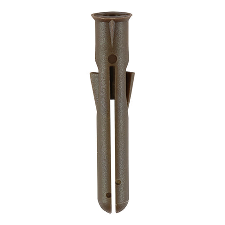 This is an image showing TIMCO Premium Plastic Plugs - Brown - 42mm - 1000 Pieces Bag available from T.H Wiggans Ironmongery in Kendal, quick delivery at discounted prices.