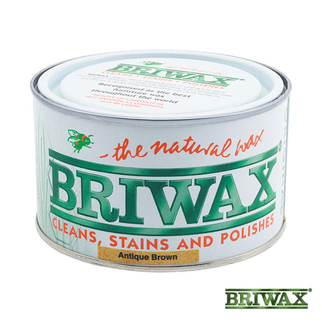 This is an image showing TIMCO Briwax Original - Antique Brown - 400g - 1 Each Tin available from T.H Wiggans Ironmongery in Kendal, quick delivery at discounted prices.