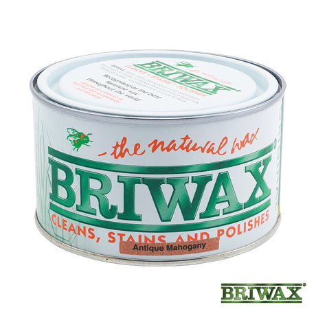This is an image showing TIMCO Briwax Original - Antique Mahogany - 400g - 1 Each Tin available from T.H Wiggans Ironmongery in Kendal, quick delivery at discounted prices.