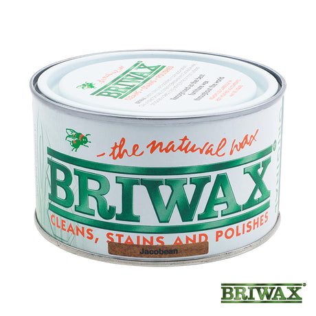 This is an image showing TIMCO Briwax Original - Jacobean - 400g - 1 Each Tin available from T.H Wiggans Ironmongery in Kendal, quick delivery at discounted prices.