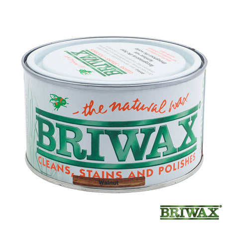 This is an image showing TIMCO Briwax Original - Walnut - 400g - 1 Each Tin available from T.H Wiggans Ironmongery in Kendal, quick delivery at discounted prices.