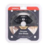 This is an image showing TIMCO Circular Saw Blade - General Purpose - Coarse/Medium - 160 x 30 x 16T - 1 Each Clamshell available from T.H Wiggans Ironmongery in Kendal, quick delivery at discounted prices.