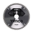 This is an image showing TIMCO Circular Saw Blade - Fine Trim/Finishing - Extra Fine - 184 x 30 x 60T - 1 Each Clamshell available from T.H Wiggans Ironmongery in Kendal, quick delivery at discounted prices.