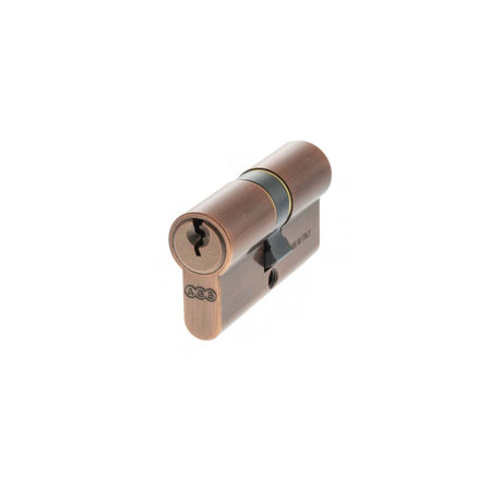 This is an image of AGB Euro Profile 5 Pin Double Cylinder Keyed Alike 30-30mm (60mm) - Copper available to order from T.H Wiggans Architectural Ironmongery in Kendal.