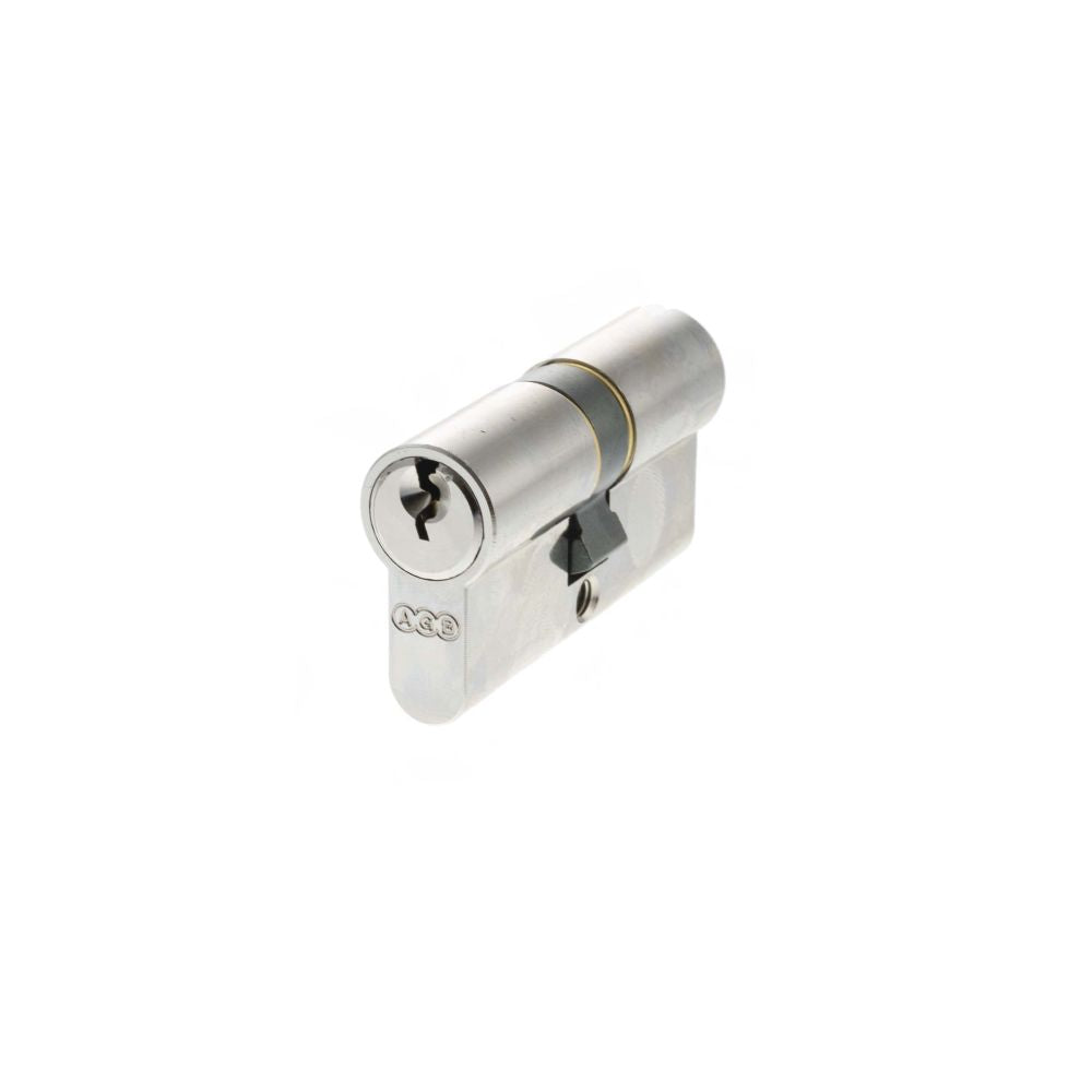 This is an image of AGB Euro Profile 5 Pin Double Cylinder 30-30mm (60mm) - Polished Chrome available to order from T.H Wiggans Architectural Ironmongery in Kendal.
