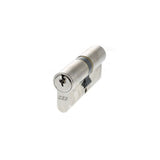 This is an image of AGB Euro Profile 5 Pin Double Cylinder 35-35mm (70mm) - Polished Chrome available to order from T.H Wiggans Architectural Ironmongery in Kendal.