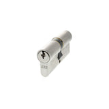This is an image of AGB Euro Profile 5 Pin Double Cylinder 35-35mm (70mm) - Satin Chrome available to order from T.H Wiggans Architectural Ironmongery in Kendal.