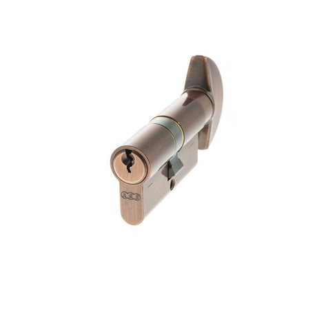 This is an image of AGB Euro Profile 5 Pin Cylinder Key to Turn 30-30mm (60mm) - Copper available to order from T.H Wiggans Architectural Ironmongery in Kendal.