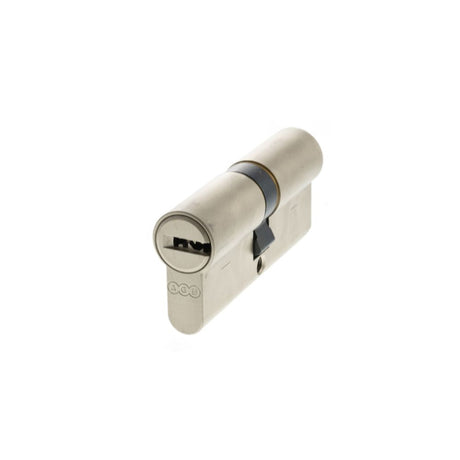 This is an image of AGB Euro Profile 15 Pin Double Cylinder 35-35mm (70mm) - Satin Nickel available to order from T.H Wiggans Architectural Ironmongery in Kendal.
