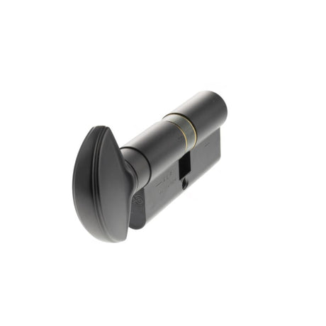 This is an image of AGB Euro Profile 15 Pin Cylinder Key to Turn 35-35mm (70mm) - Matt Black available to order from T.H Wiggans Architectural Ironmongery in Kendal.