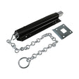 This is an image showing TIMCO Spring Chain Bolt - Black - 18" - 1 Each Plain Bag available from T.H Wiggans Ironmongery in Kendal, quick delivery at discounted prices.