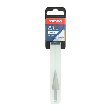 This is an image showing TIMCO Cone Cutter - 3-14mm - 1 Each Tube available from T.H Wiggans Ironmongery in Kendal, quick delivery at discounted prices.