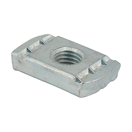 This is an image showing TIMCO Channel Nuts Without Spring - Zinc - M10 - 100 Pieces Box available from T.H Wiggans Ironmongery in Kendal, quick delivery at discounted prices.