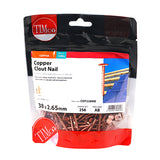 This is an image showing TIMCO Clout Nails - Copper - 38 x 2.65 - 0.5 Kilograms TIMbag available from T.H Wiggans Ironmongery in Kendal, quick delivery at discounted prices.
