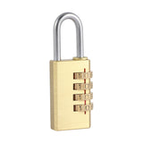 This is an image showing TIMCO Brass Combi Padlock - 28mm - 1 Each Blister Pack available from T.H Wiggans Ironmongery in Kendal, quick delivery at discounted prices.