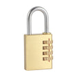 This is an image showing TIMCO Brass Combi Padlock - 38mm - 1 Each Blister Pack available from T.H Wiggans Ironmongery in Kendal, quick delivery at discounted prices.