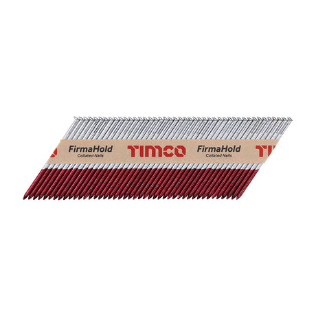This is an image showing TIMCO FirmaHold Collated Clipped Head Nails - Trade Pack - Ring Shank - FirmaGalv + - 3.1 x 75 - 2200 Pieces Box available from T.H Wiggans Ironmongery in Kendal, quick delivery at discounted prices.