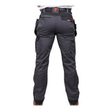 This is an image showing TIMCO Craftsman Trousers - Grey/Black - W36 L32 - 1 Each Bag available from T.H Wiggans Ironmongery in Kendal, quick delivery at discounted prices.