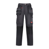 This is an image showing TIMCO Craftsman Trousers - Grey/Black - W40 L32 - 1 Each Bag available from T.H Wiggans Ironmongery in Kendal, quick delivery at discounted prices.