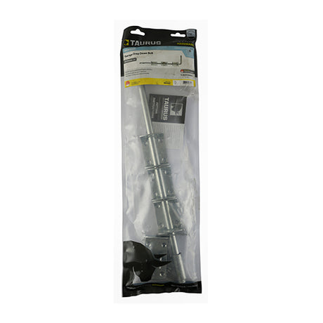 This is an image showing TIMCO Garage Drop Down Bolt - Hot Dipped Galvanised - 18" - 1 Each TIMbag available from T.H Wiggans Ironmongery in Kendal, quick delivery at discounted prices.