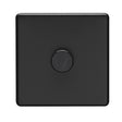 This is an image showing Eurolite Concealed 3mm 1 Gang Dimmer - Matt Black (With Black Trim) ecmb1d400 available to order from T.H. Wiggans Ironmongery in Kendal, quick delivery and discounted prices.