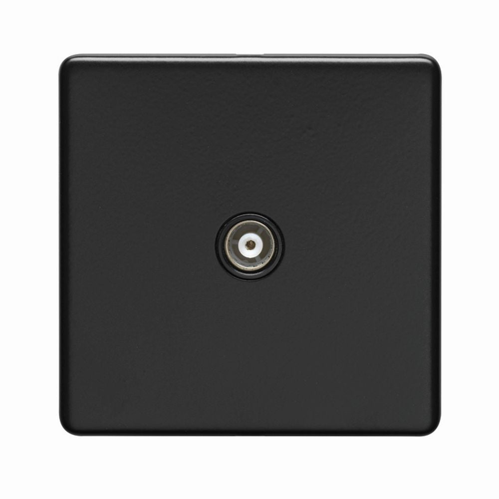 This is an image showing Eurolite Concealed 3mm TV - Matt Black (With Black Trim) ecmb1tvb available to order from T.H. Wiggans Ironmongery in Kendal, quick delivery and discounted prices.