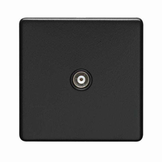 This is an image showing Eurolite Concealed 3mm TV - Matt Black (With Black Trim) ecmb1tvb available to order from T.H. Wiggans Ironmongery in Kendal, quick delivery and discounted prices.