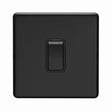 This is an image showing Eurolite Concealed 3mm Intermediate Switch - Matt Black (With Black Trim) ecmbintb available to order from T.H. Wiggans Ironmongery in Kendal, quick delivery and discounted prices.
